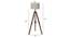 Shaela Natural Lenin Shade Floor Lamp (Natural Teak Wood & Nickle) by Urban Ladder - Design 1 Dimension - 488375