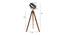 Win Nickle Aluminum Shade Floor Lamp (Natural Teak Wood & Nickle) by Urban Ladder - Design 1 Dimension - 488378
