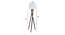 Ianthe White Cotton Shade Floor Lamp (Walnut) by Urban Ladder - Design 1 Dimension - 488385