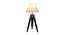 Shailyn White Cotton Shade Table Lamp (Black & Nickle) by Urban Ladder - Front View Design 1 - 488414