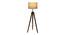 Freeda Natural Lenin Shade Floor Lamp (Teak Wood & Lenin) by Urban Ladder - Front View Design 1 - 488415
