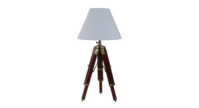 Alwyn White Cotton Shade Table Lamp (Brass Antique) by Urban Ladder - Cross View Design 1 - 488431