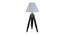 Shailyn White Cotton Shade Table Lamp (Black & Nickle) by Urban Ladder - Cross View Design 1 - 488432