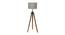 Freeda Natural Lenin Shade Floor Lamp (Teak Wood & Lenin) by Urban Ladder - Cross View Design 1 - 488433