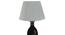 Alfreda Off White Cotton & Silk Mix Shade Table Lamp (Black & Gold) by Urban Ladder - Cross View Design 1 - 488437