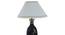 Alfredia White Cotton Shade Table Lamp (Black & Gold) by Urban Ladder - Design 1 Side View - 488443
