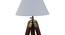 Alwyn White Cotton Shade Table Lamp (Brass Antique) by Urban Ladder - Design 1 Side View - 488448