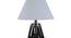 Shailyn White Cotton Shade Table Lamp (Black & Nickle) by Urban Ladder - Design 1 Side View - 488449