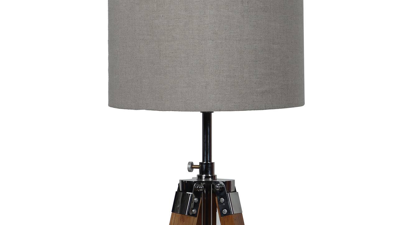 Freeda Natural Linen Shade Floor Lamp Urban Ladder