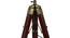 Alwyn White Cotton Shade Table Lamp (Brass Antique) by Urban Ladder - Rear View Design 1 - 488463