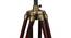 Aubre Off White Cotton & Silk Mix Shade Floor Lamp (Walnut Polish & Brass Antique) by Urban Ladder - Rear View Design 1 - 488466