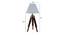 Alwyn White Cotton Shade Table Lamp (Brass Antique) by Urban Ladder - Design 1 Dimension - 488477