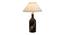 Fredo White Cotton Shade Table Lamp (Black & Gold) by Urban Ladder - Front View Design 1 - 488512
