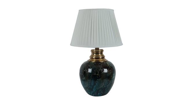 Aubry Off White Cotton & Silk Mix Shade Table Lamp (Gold) by Urban Ladder - Cross View Design 1 - 488528