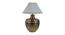 Shayleen White Cotton Shade Table Lamp (Gold) by Urban Ladder - Cross View Design 1 - 488531