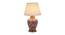 Vinni Off White Cotton & Silk Mix Shade Table Lamp (Pink & Gold) by Urban Ladder - Front View Design 1 - 488532