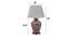Vinni Off White Cotton & Silk Mix Shade Table Lamp (Pink & Gold) by Urban Ladder - Design 1 Dimension - 488555
