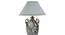 Alvar White Cotton Shade Table Lamp (Brass) by Urban Ladder - Design 1 Side View - 488560