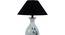 Elvyn White Cotton Shade Table Lamp (Brass) by Urban Ladder - Design 1 Side View - 488561