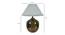 Fayetta White Cotton Shade Table Lamp (Antique Brass) by Urban Ladder - Design 1 Dimension - 488586