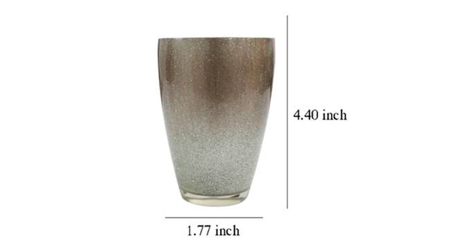 Bevelyn Light Brown Oval Polyresin Toothbrush Holder (Light Brown) by Urban Ladder - Design 1 Dimension - 488697