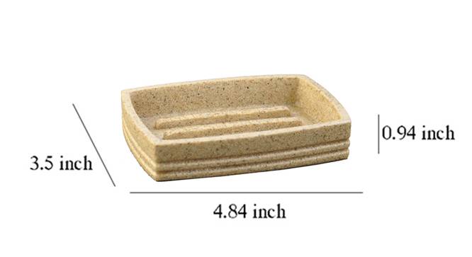 Augustin Brown  Rectangular Polyresin Soap case (Brown) by Urban Ladder - Design 1 Dimension - 488715