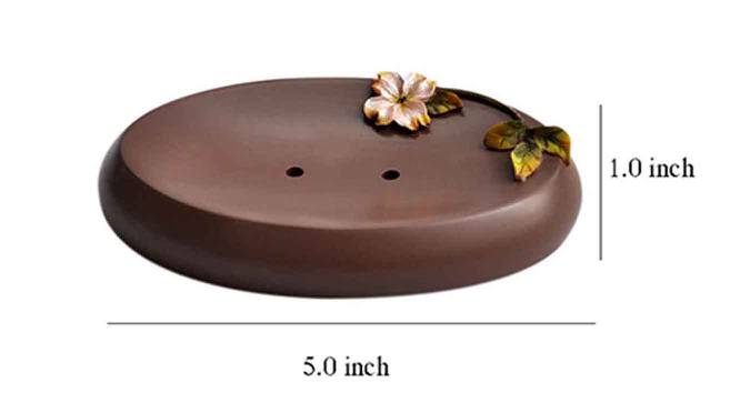 Artagnan Brown Rectangular Polyresin Soap case (Brown) by Urban Ladder - Design 1 Dimension - 488734