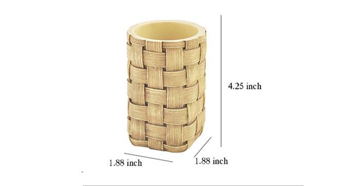 Cressida Beige Oval Polyresin Tumbler (Beige) by Urban Ladder - Design 1 Dimension - 488828