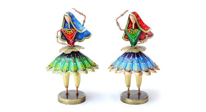 Kenzie Maroon solid wood Figurine- Set of 2 (Multicolor) by Urban Ladder - Cross View Design 1 - 488848