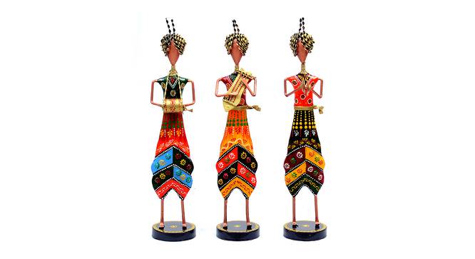 Aylin Yellow solid wood Figurine- Set of 3 (Multicolor) by Urban Ladder - Cross View Design 1 - 488851