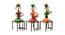 Lana Red solid wood Figurine- Set of 3 (Multicolor) by Urban Ladder - Front View Design 1 - 488864