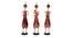 Aylin Yellow solid wood Figurine- Set of 3 (Multicolor) by Urban Ladder - Design 2 Side View - 488882