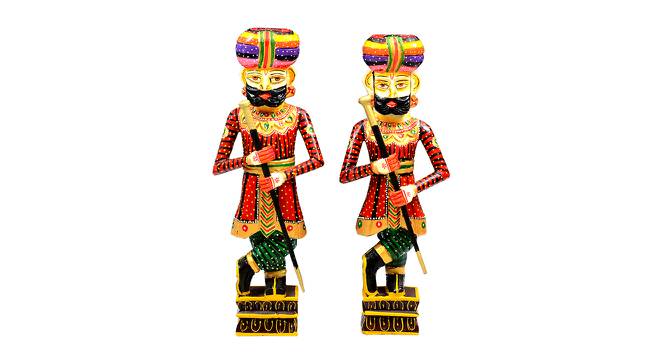 Veronica Red solid wood Figurine- Set of 2 (Multicolor) by Urban Ladder - Cross View Design 1 - 488922