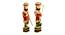 Jack Red solid wood Figurine- Set of 2 (Multicolor) by Urban Ladder - Front View Design 1 - 489002