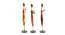Felicity Yellow solid wood Figurine- Set of 3 (Multicolor) by Urban Ladder - Design 1 Side View - 489011