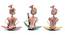 Kenzie Red solid wood Figurine- Set of 3 (Multicolor) by Urban Ladder - Design 2 Side View - 489017