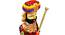 Jack Red solid wood Figurine- Set of 2 (Multicolor) by Urban Ladder - Design 1 Close View - 489028