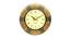 Larry Golden Wood Round Aanalog Wall Clock (Multicolor) by Urban Ladder - Cross View Design 1 - 489051