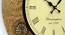 Wesson Golden Wood Round Aanalog Wall Clock (Multicolor) by Urban Ladder - Design 1 Side View - 489073