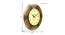 Larry Golden Wood Round Aanalog Wall Clock (Multicolor) by Urban Ladder - Design 1 Dimension - 489103