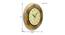 Wesson Golden Wood Round Aanalog Wall Clock (Multicolor) by Urban Ladder - Design 1 Dimension - 489104