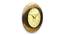 Eugene Golden Wood Round Aanalog Wall Clock (Multicolor) by Urban Ladder - Front View Design 1 - 489137