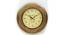 Bronson Golden Wood Round Aanalog Wall Clock (Multicolor) by Urban Ladder - Cross View Design 1 - 489205