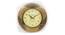 Bobby Golden Wood Round Aanalog Wall Clock (Multicolor) by Urban Ladder - Cross View Design 1 - 489348