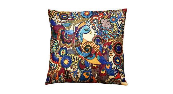 Tylar Multicolor Abstract 16 x 16 inches Jute Cushion Cover Set of 5 (41 x 41 cm  (16" X 16") Cushion Size, Multicolor) by Urban Ladder - Cross View Design 1 - 491342