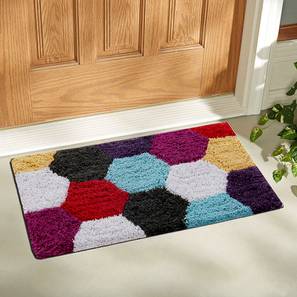 Decor Bonanza Design RitchMulticolor Abstract Cotton 24 x 16 inches Anti Skid Doormat (Medium Size, Multicolor)