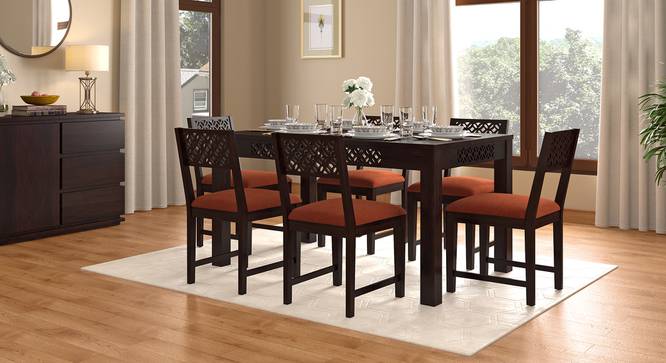Alaca 6 Seater Dining Table (Mango Mahogany Finish) by Urban Ladder - Full View Design 1 - 491817