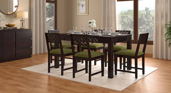 Alaca Dining Chair - Set of 2 (Olive, Mango Mahogany Finish) by Urban Ladder - Full View Design 1 - 491820