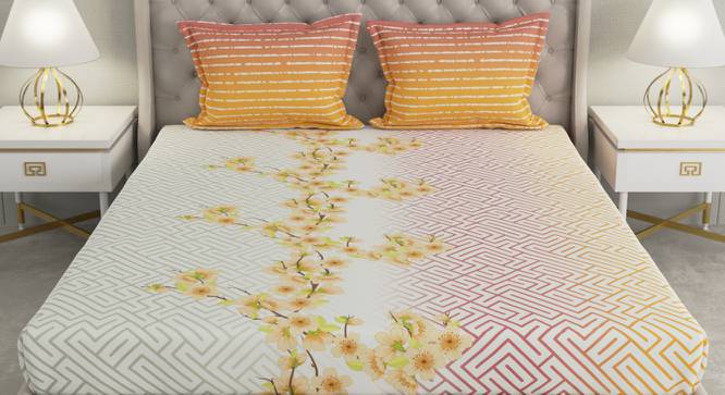 Serenay Multicolor Floral 140 TC Cotton Queen Size Bedsheet with 2 Pillow Covers (Queen Size, Multicolor) by Urban Ladder - Front View Design 1 - 492597