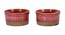 Alvara Maroon Ceramic 140 ml Chutney Bowl - Set of 2 (Maroon, Set Of 2 Set) by Urban Ladder - Cross View Design 1 - 493078